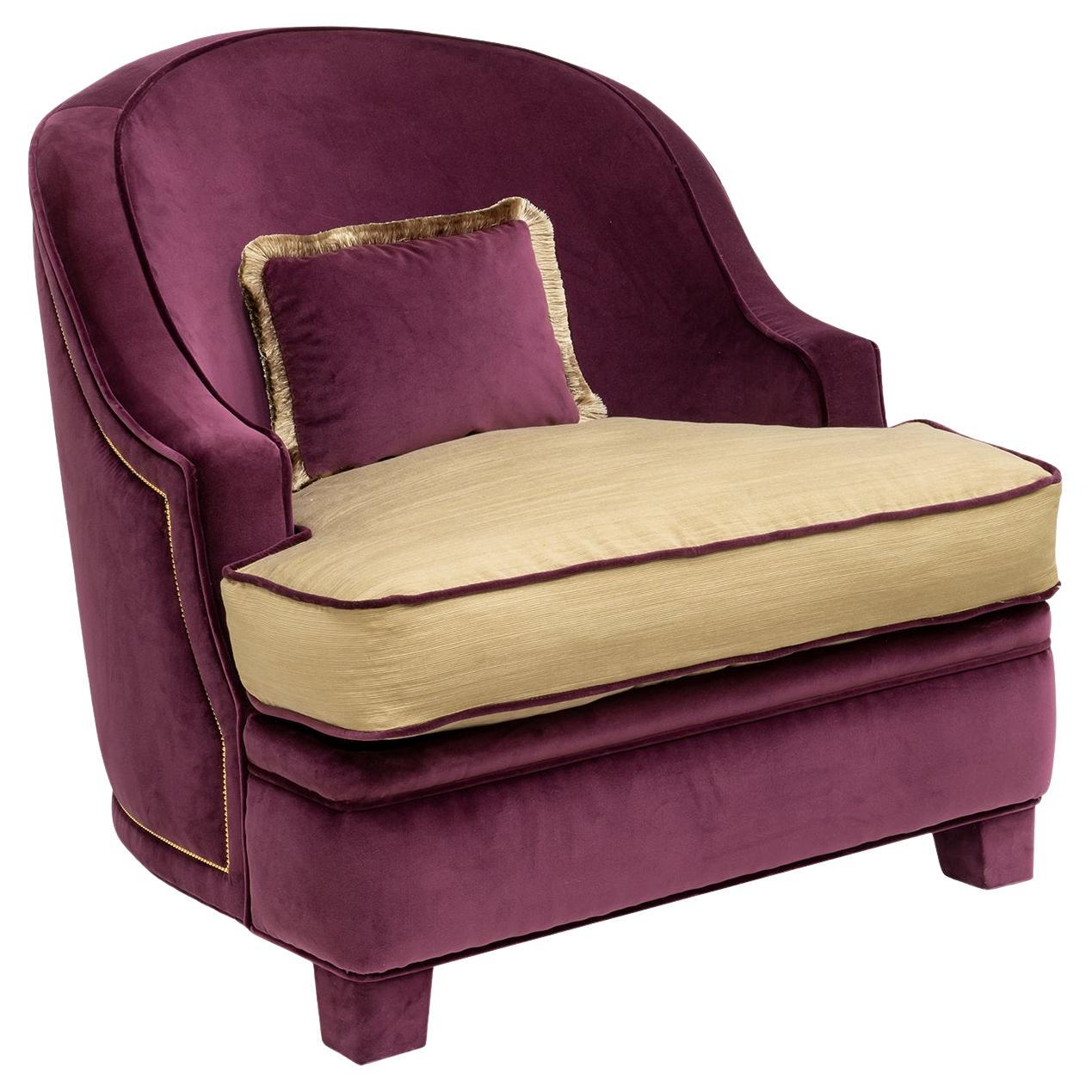 Classic-Style Armchair For Sale