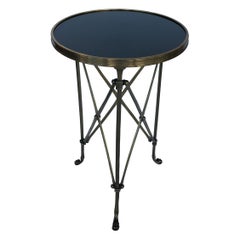 Vintage Classic Style Gueridon Side Table with Marmol Top