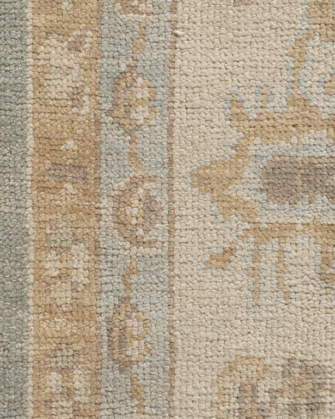 Indiano Tappeto Oushak stile classico annodato a mano 9' x 11' in vendita