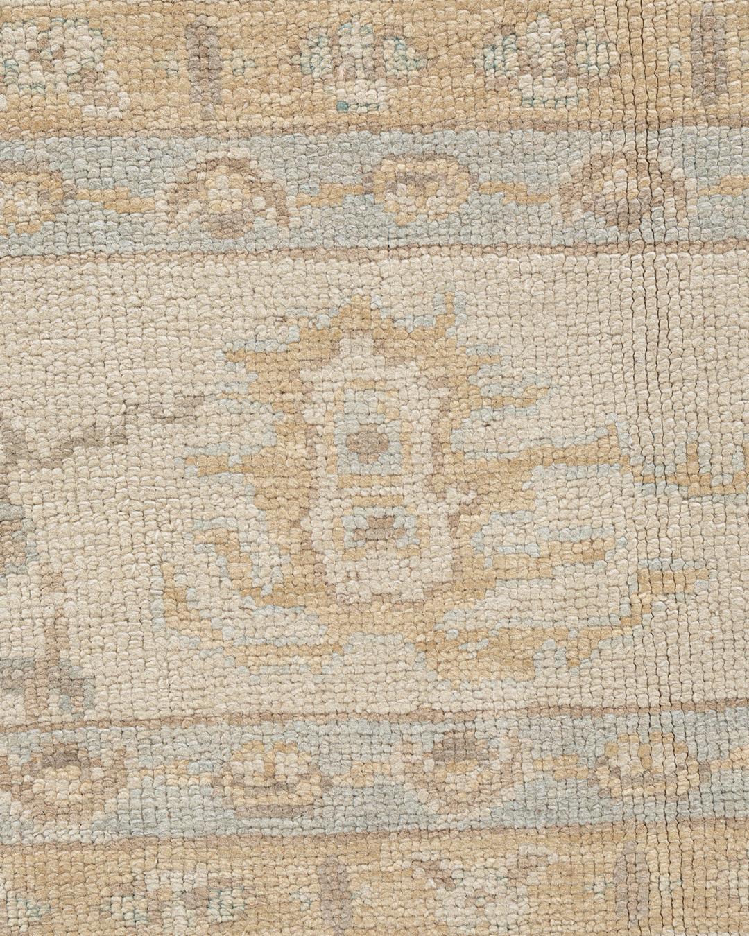 Wool Classic Style Oushak Hand Knotted Rug 9' x 11' For Sale