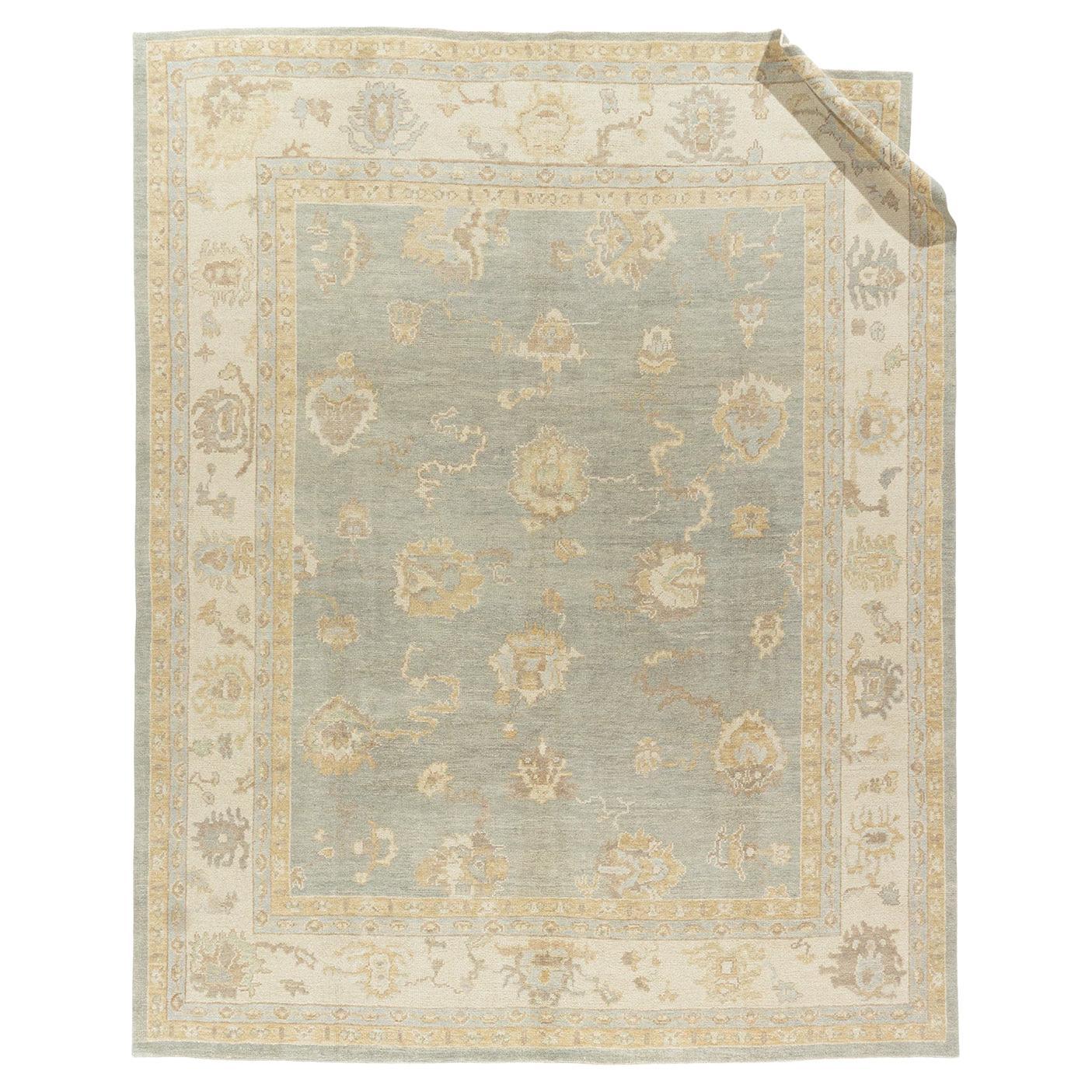 Classic Style Oushak Hand Knotted Rug 9' x 11'