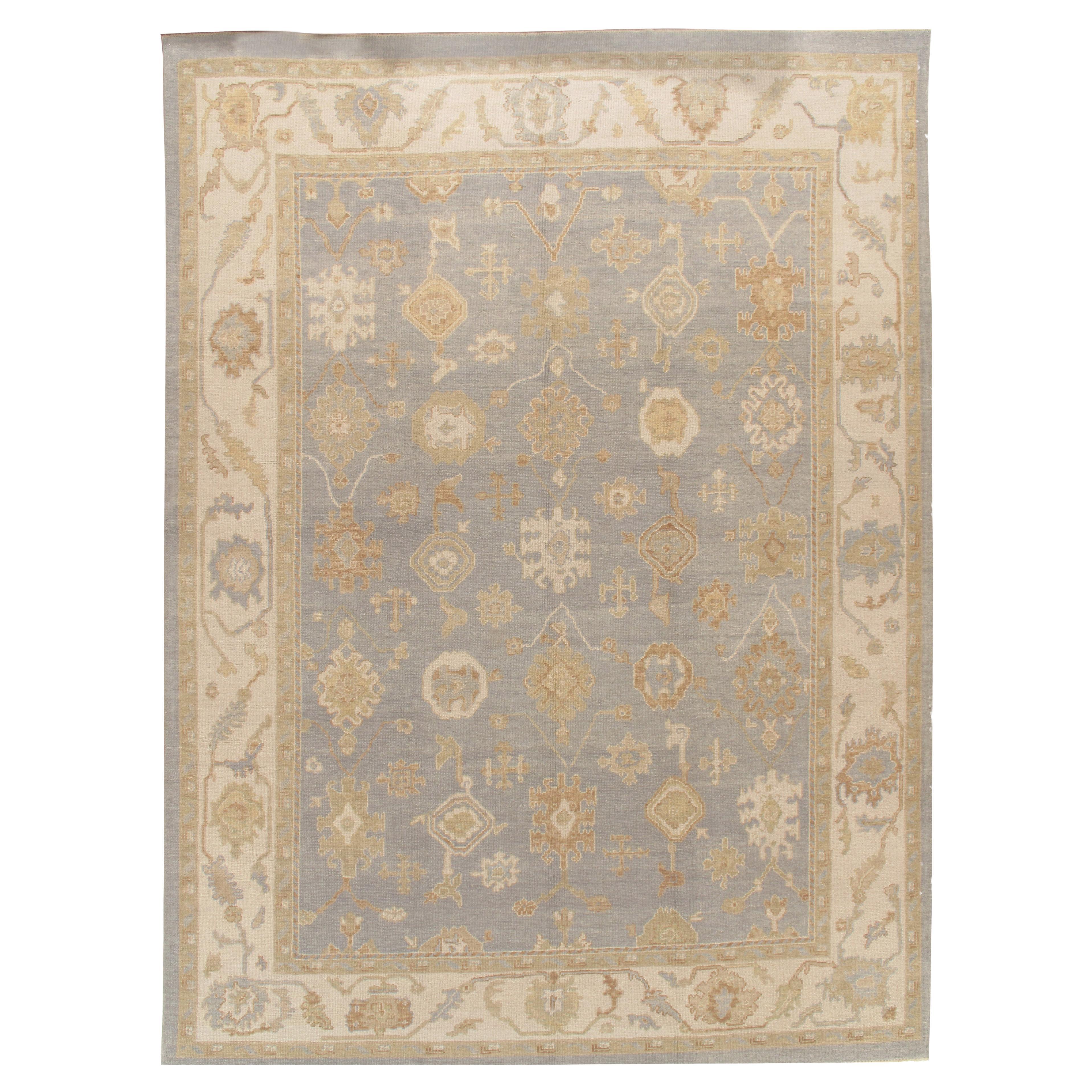 Classic Style Oushak Rug  9'4 x 13' For Sale