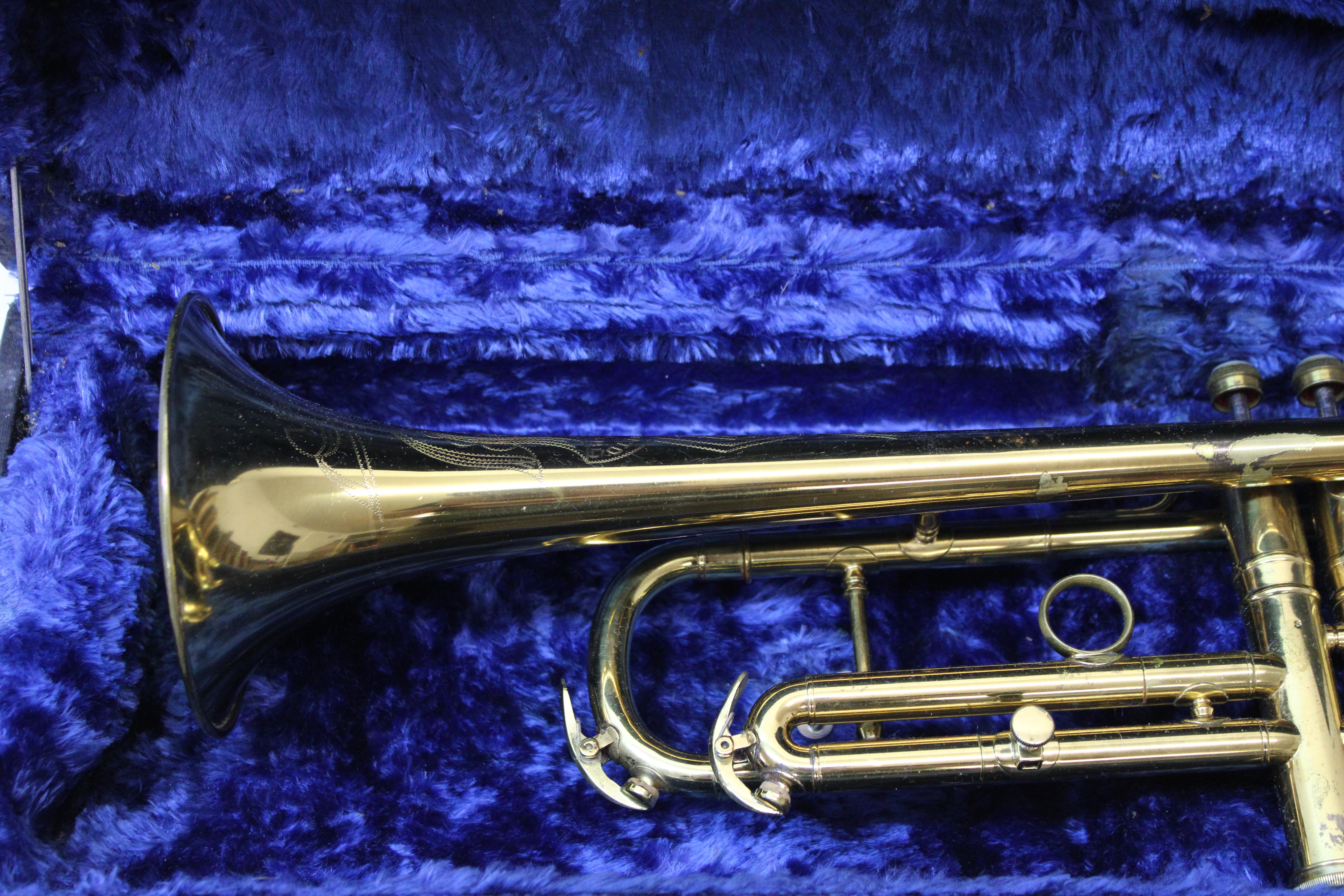 C.G. Conn 22B trumpet w/original case.
Late '50's


