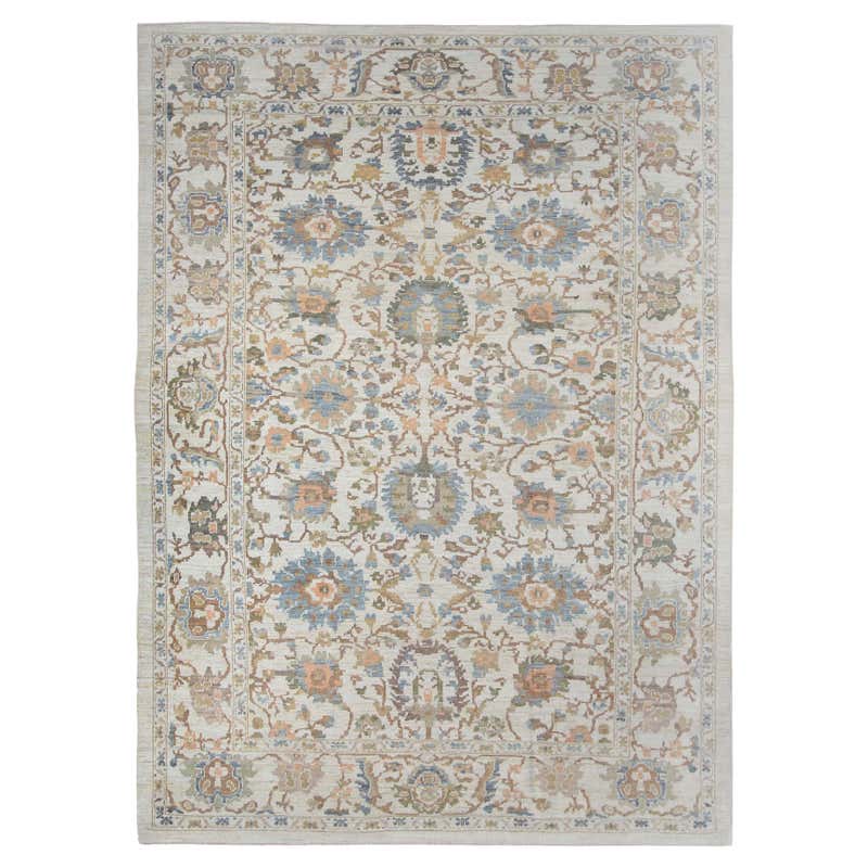 New Modern Silk Indian Rug with Traditional Neoclassic Style For Sale ...