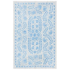 Classic Suzani Silk Hand Embroidery, New Wall Hanging, Bed or Table Cover