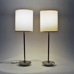 Classic Swedish Brass Table Lamp Pair from M.E Eskilstuna, 1960s