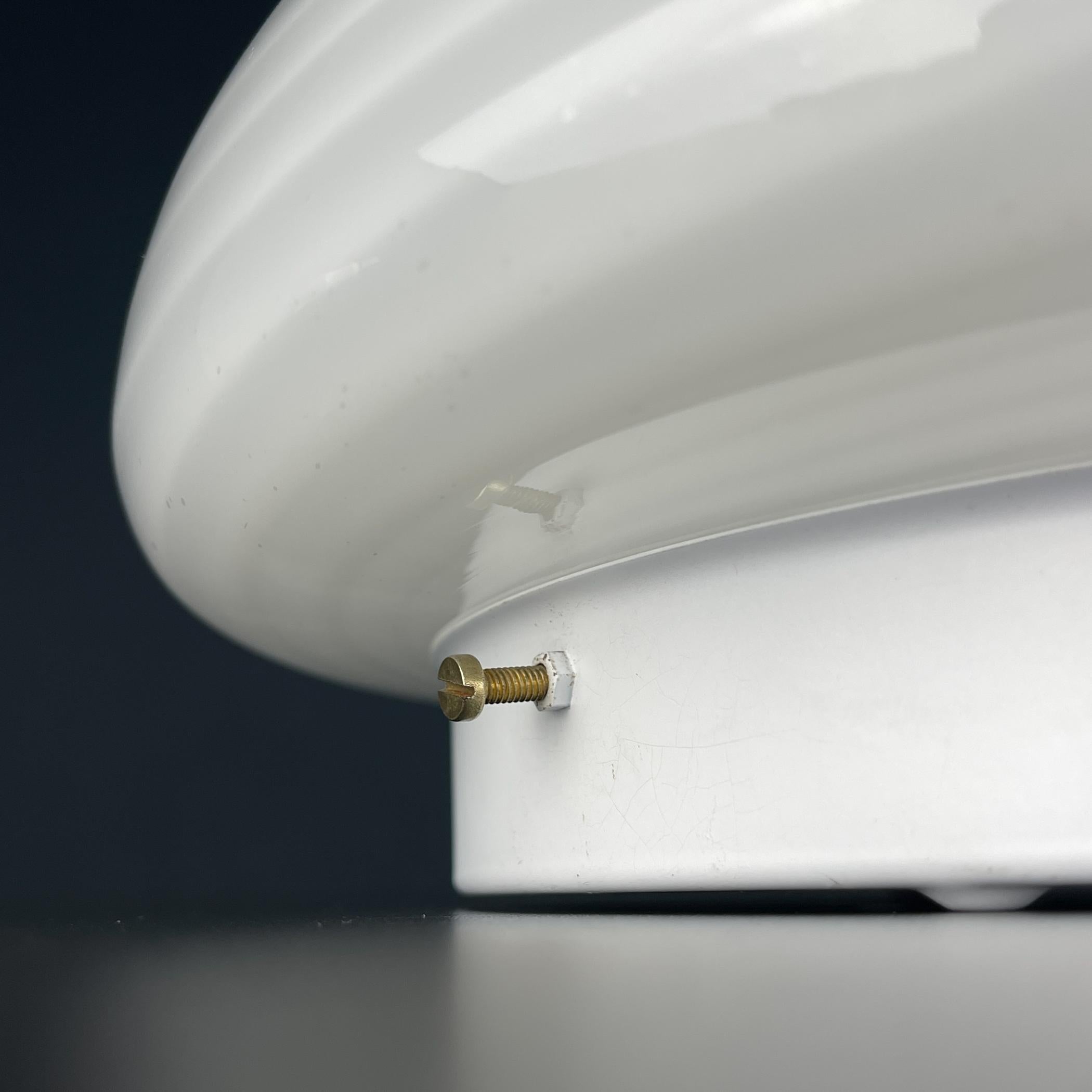 Lampada da soffitto o da parete in vetro di murano a volute classiche Italia anni '70 4