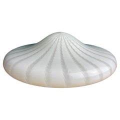 Classic swirl murano glass ceiling or wall lamp Italy 1970s