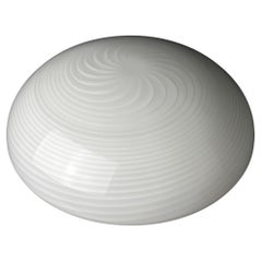 Lampada da soffitto o da parete in vetro di murano a volute classiche Italia anni '70