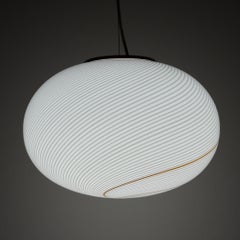 Classic swirl murano pendant lamp Vetri Murano, Italy 1970s