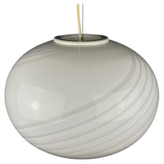 Classic Swirl Murano Pendant Lamp Vetri Murano Italy 1970s
