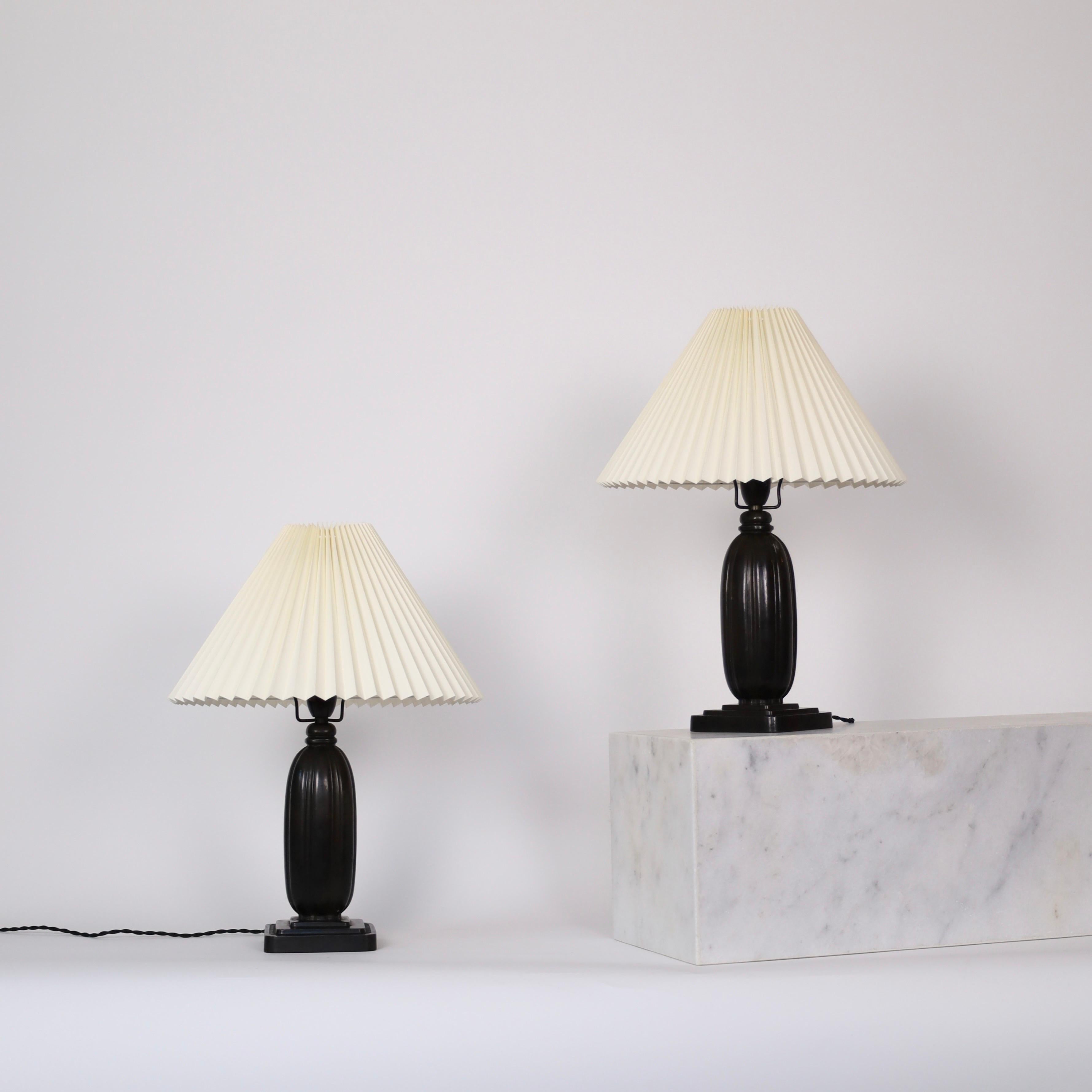 Danish Classic Table Lamps by Just Andersen, 1930s, Denmark