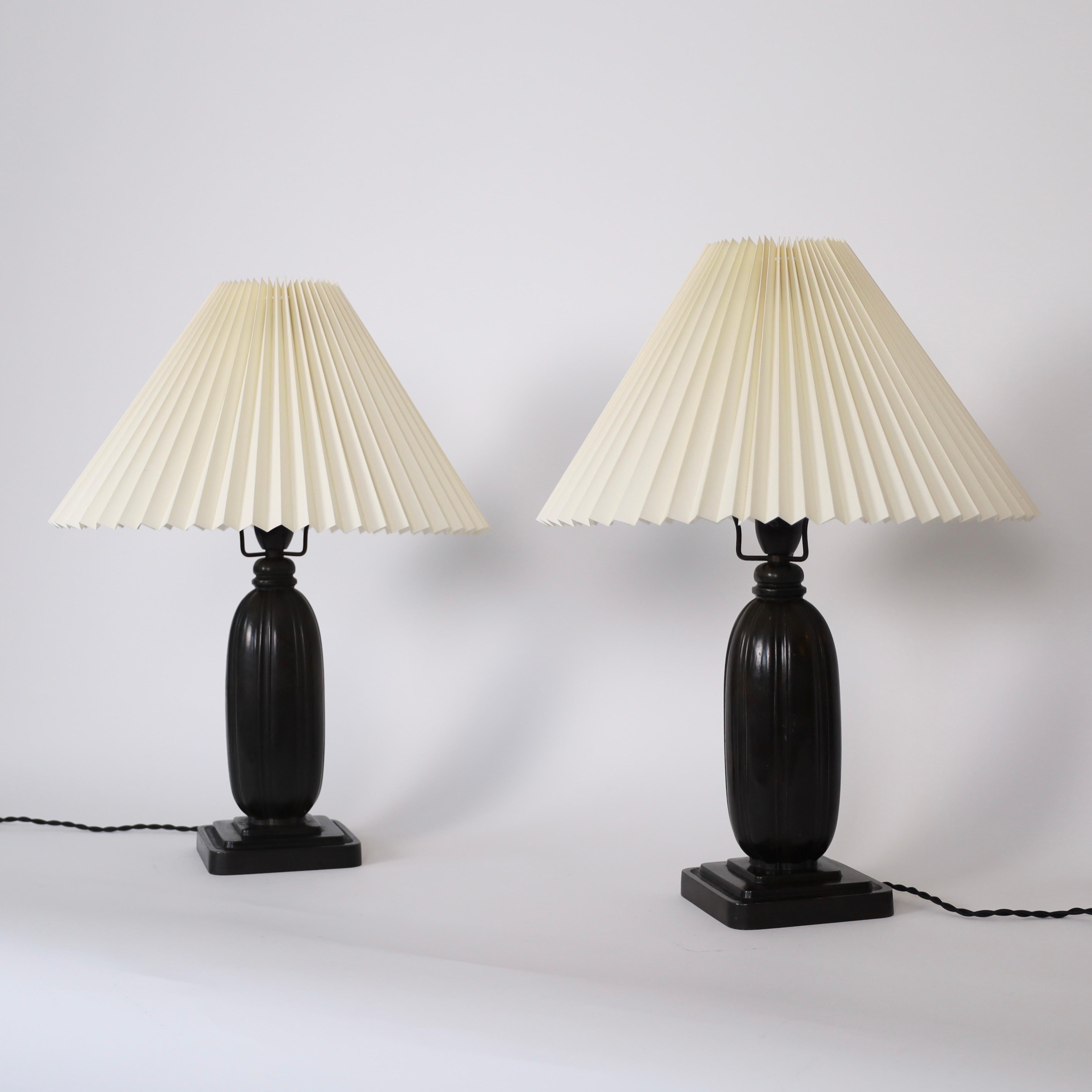 Mid-20th Century Classic Table Lamps by Just Andersen, 1930s, Denmark