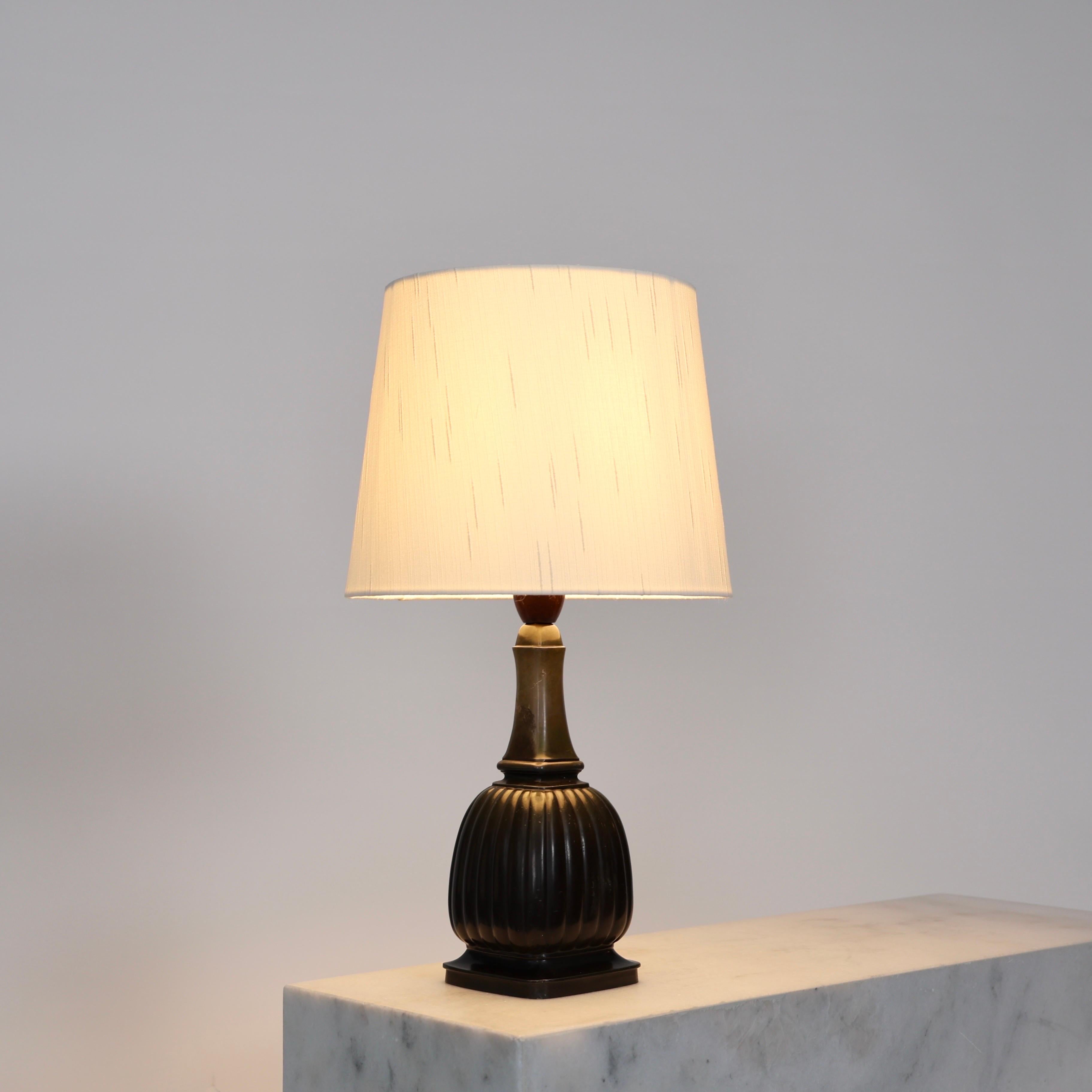 Metal Square Diskometal Table Lamps by Just Andersen, 1930s, Denmark For Sale