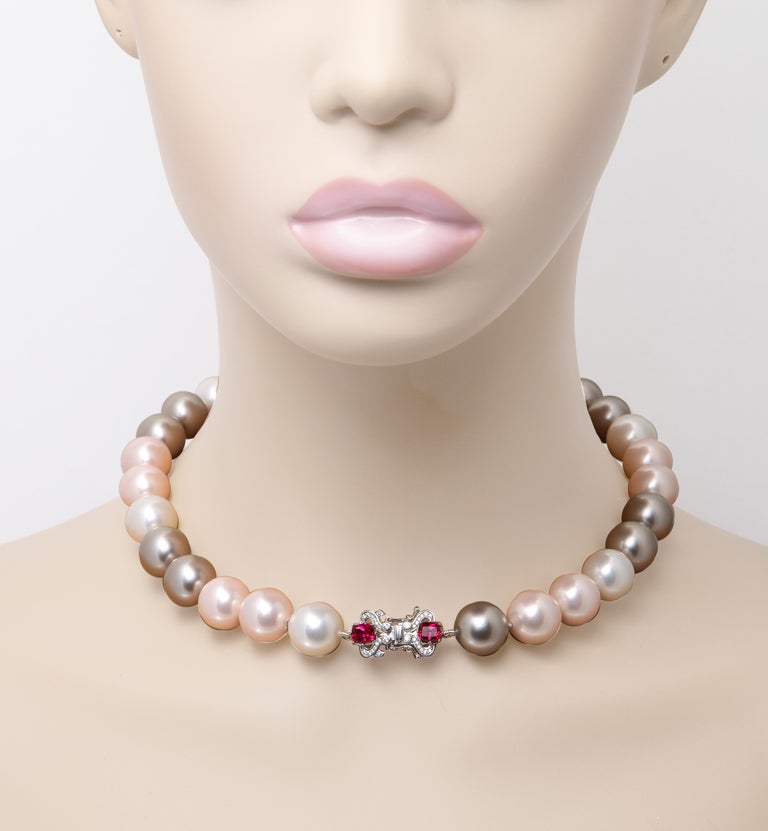 Faux Tahitian Pearl Necklace, Made Initially For Bergdorf Goodman in