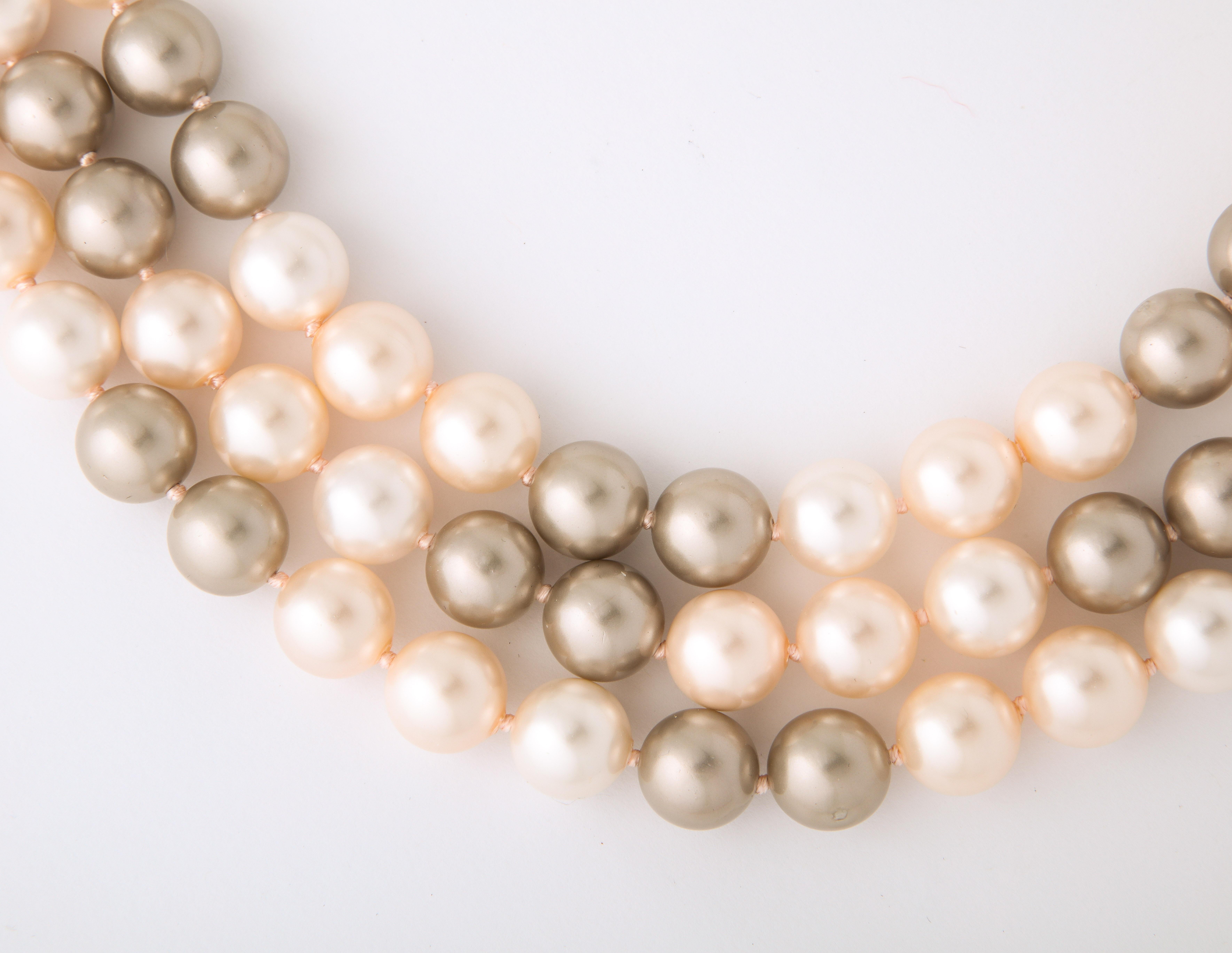 faux tahitian pearl necklace