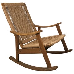 Classic Teak and Rope Rocker