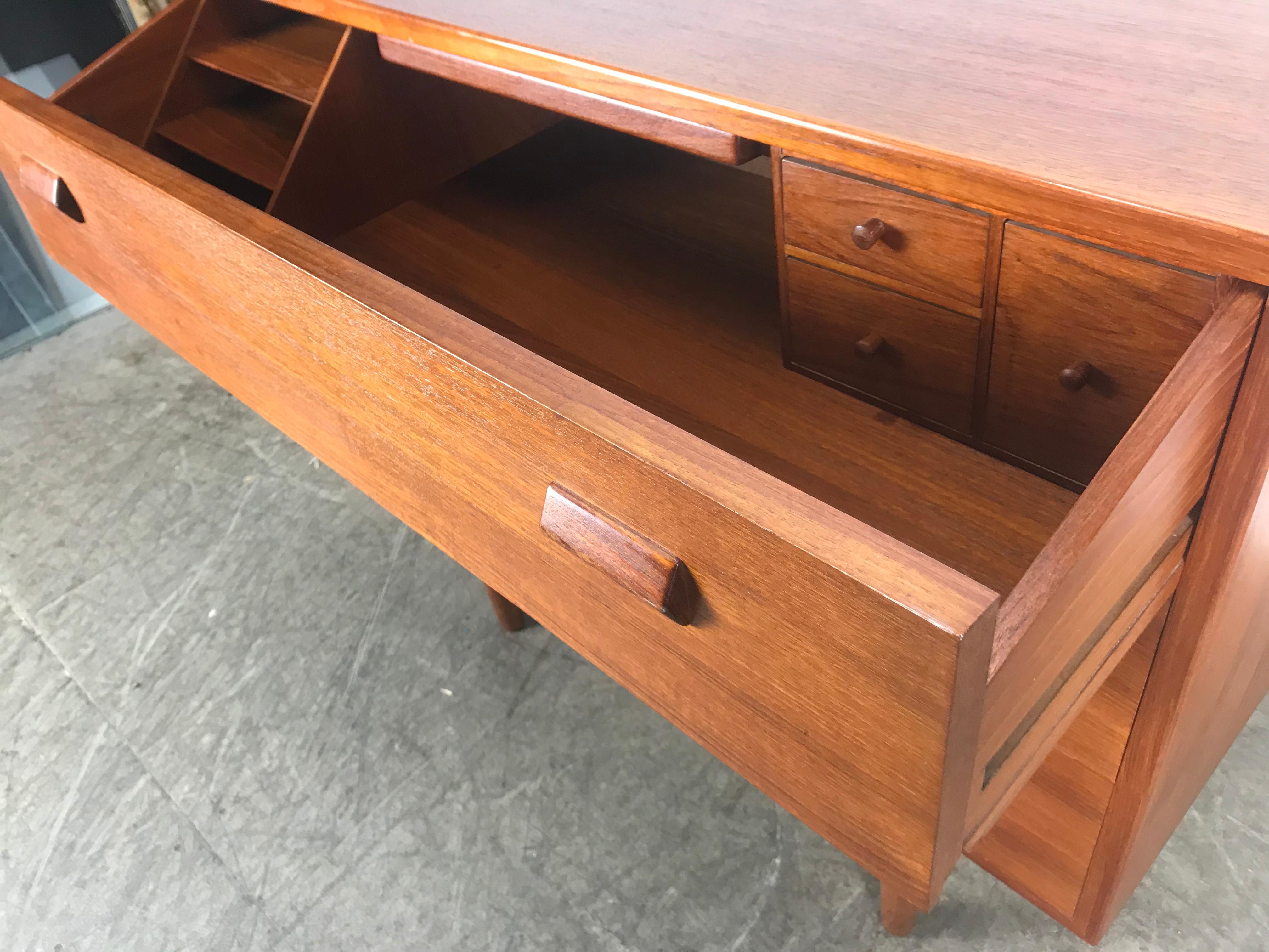 Danish Classic Teak Dresser Desk or Vanity Designed by Børge Mogensen, Denmark
