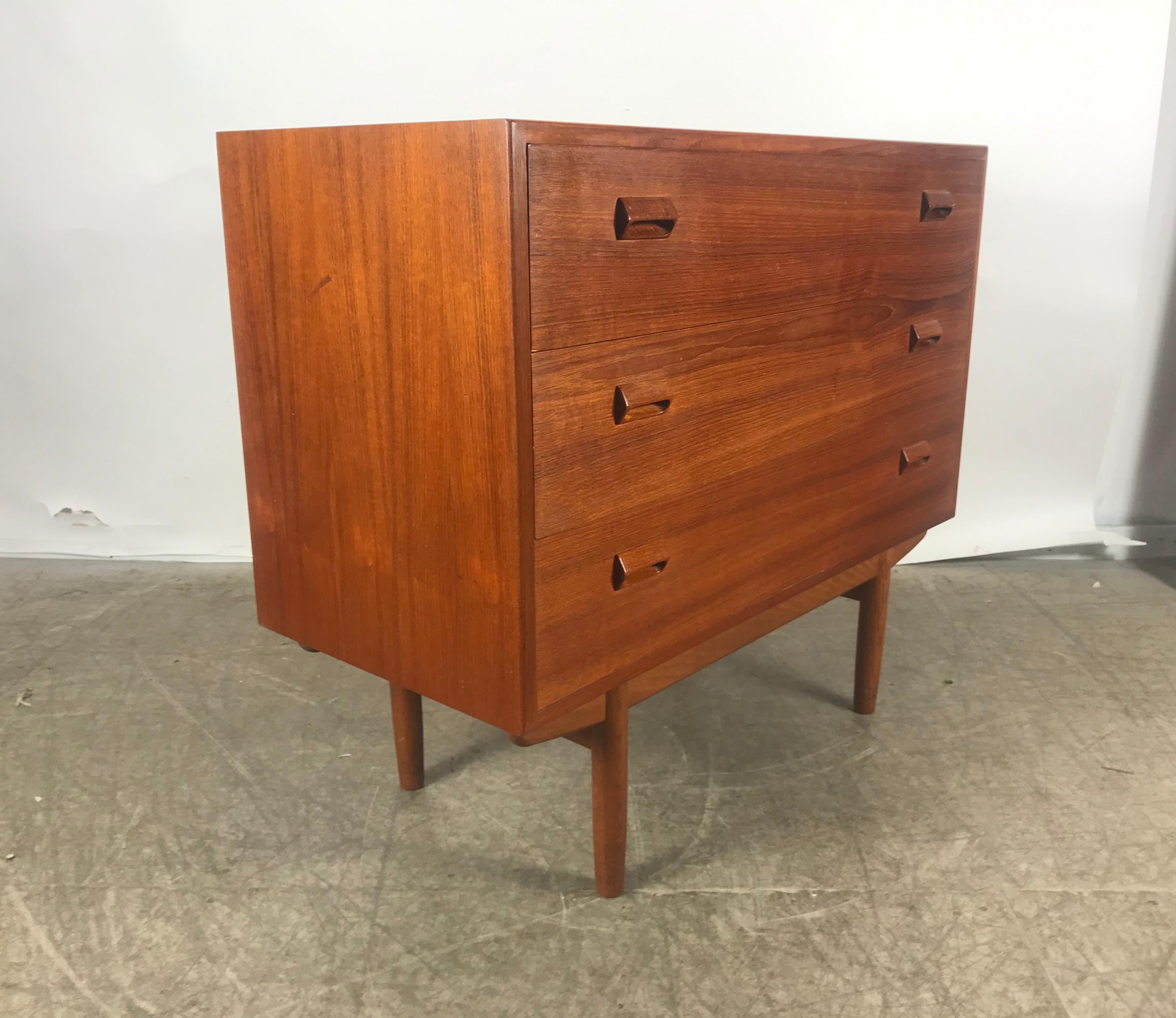 Classic Teak Dresser Desk or Vanity Designed by Børge Mogensen, Denmark 1