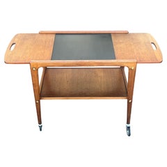 Classic Teak Mid Century Trolley / Barwagen von Yngve Ekstrom Schweden Ca' 1960s