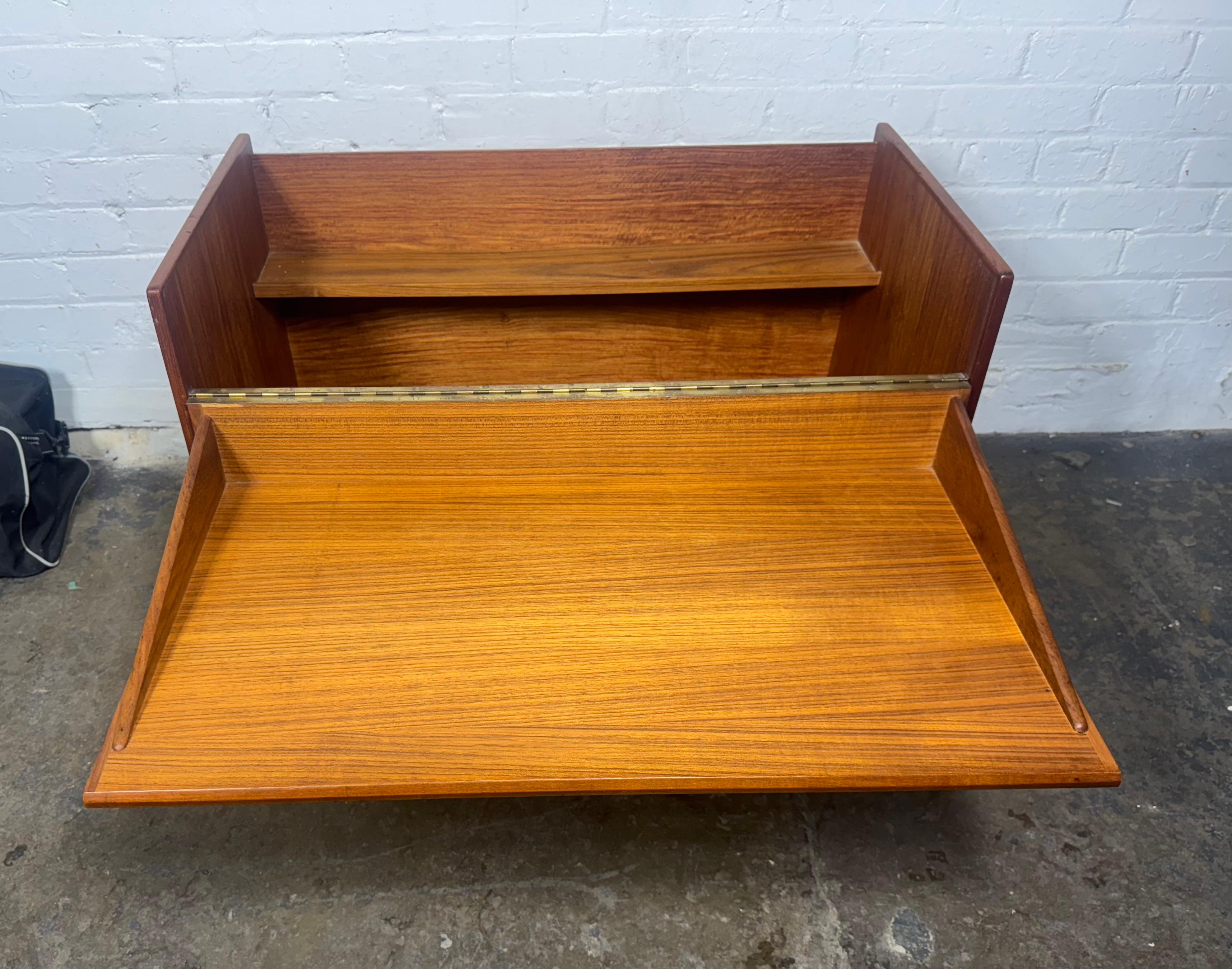 Classic Teak & Oak Kofod Larsen Danish Teak Box Bar / Denmark For Sale 1