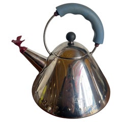 Classic Teapot Designed by Michael Graves for Alessi Stamped & Dated Postmodern