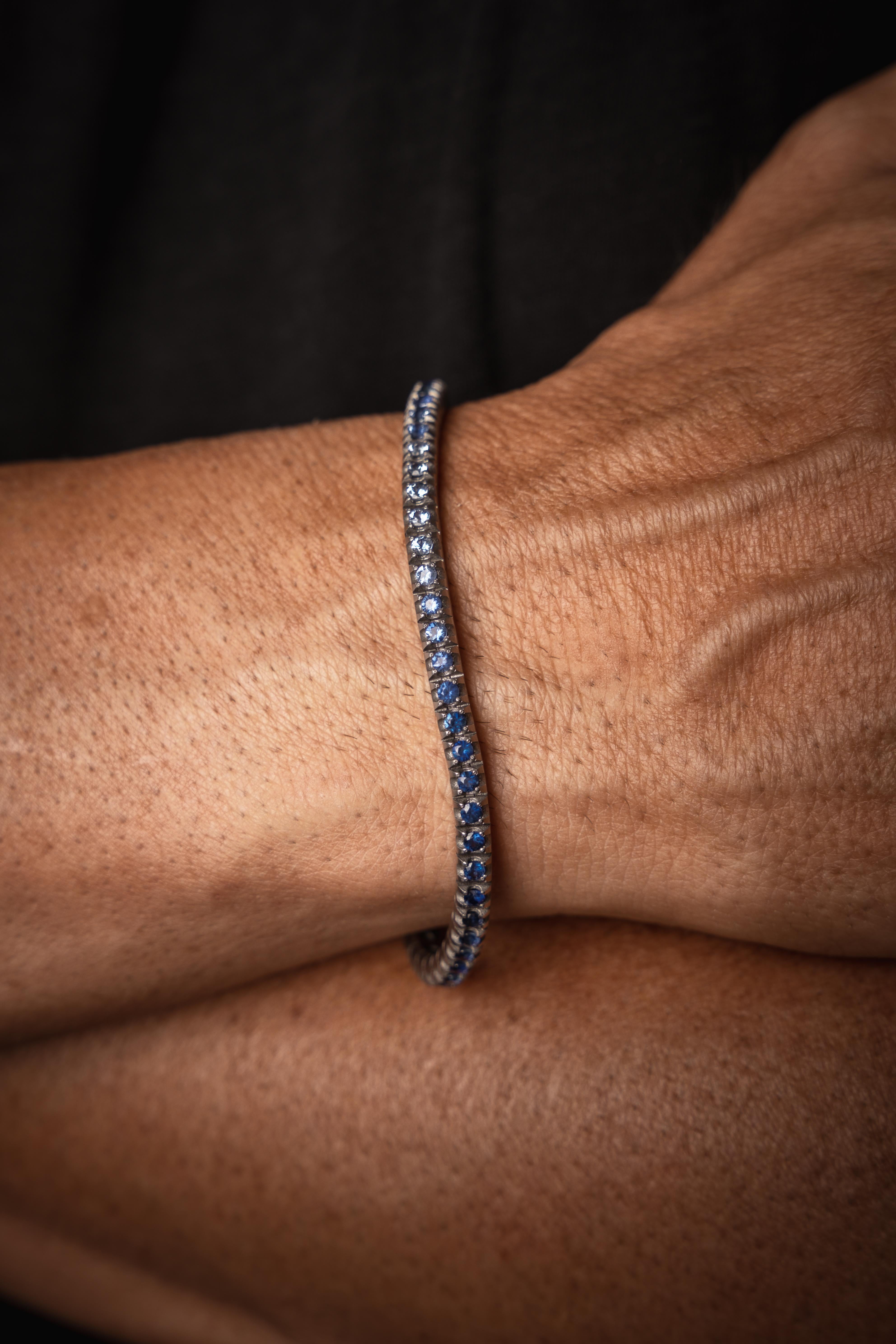 blue titanium bracelet