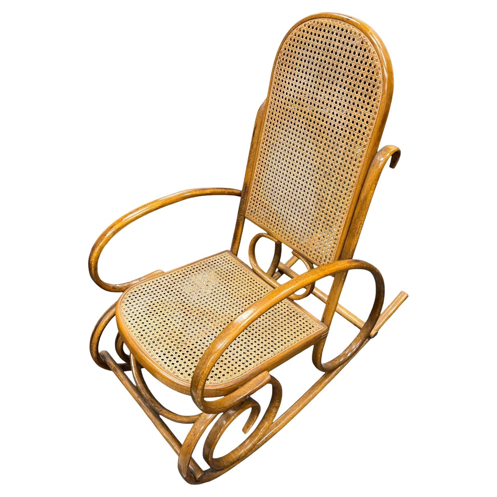 Classic Thonet-Style Bentwood Rocking Chair