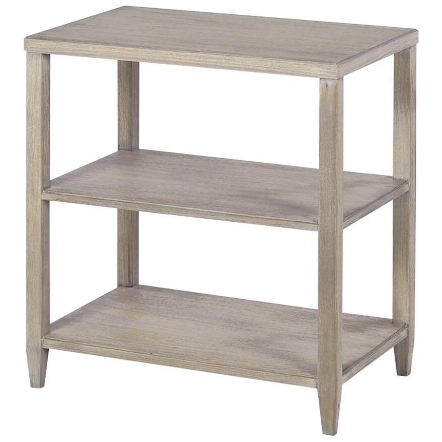Classic Three-Tier Side Table, Greyed
