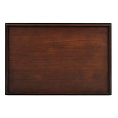 Classic Three-Tier Side Table, Mahogany Finish