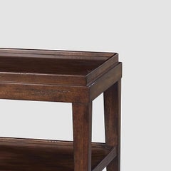 Classic Three-Tier Side Table, Rustic
