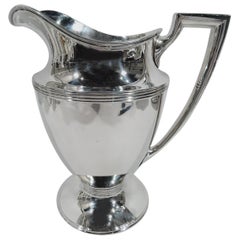 Classic Tiffany American Modern Sterling Silver Water Pitcher