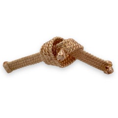 Classic Tiffany & Co. 14K Yellow Gold 4-Strand Knotted Love Knot Bracelet