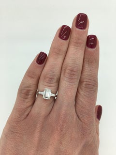 Classic Tiffany & Co. Emerald Cut Diamond Engagement Ring with Original Box