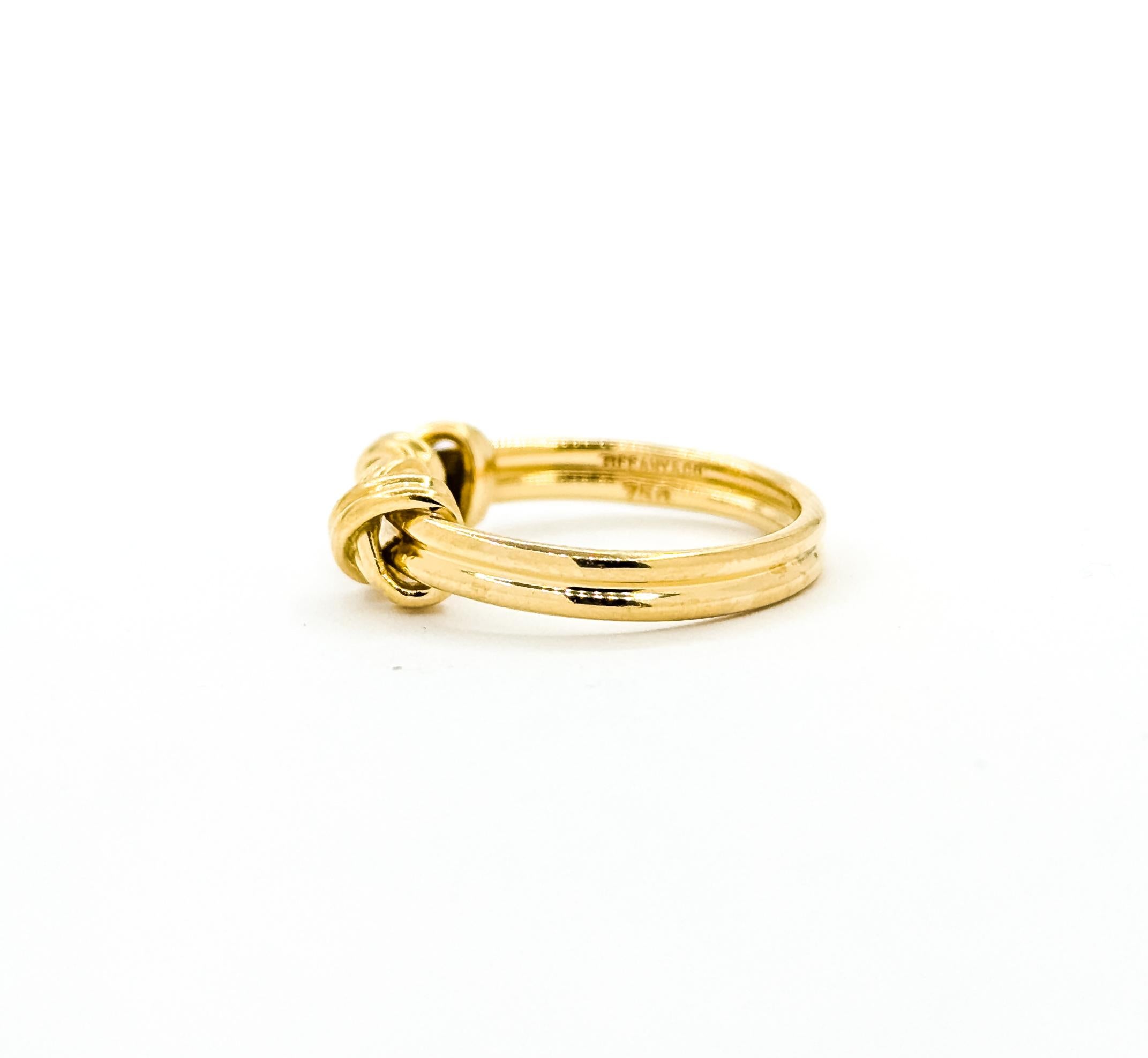 Classique Tiffany & Co. Bague nœud en or jaune 18k en vente 2