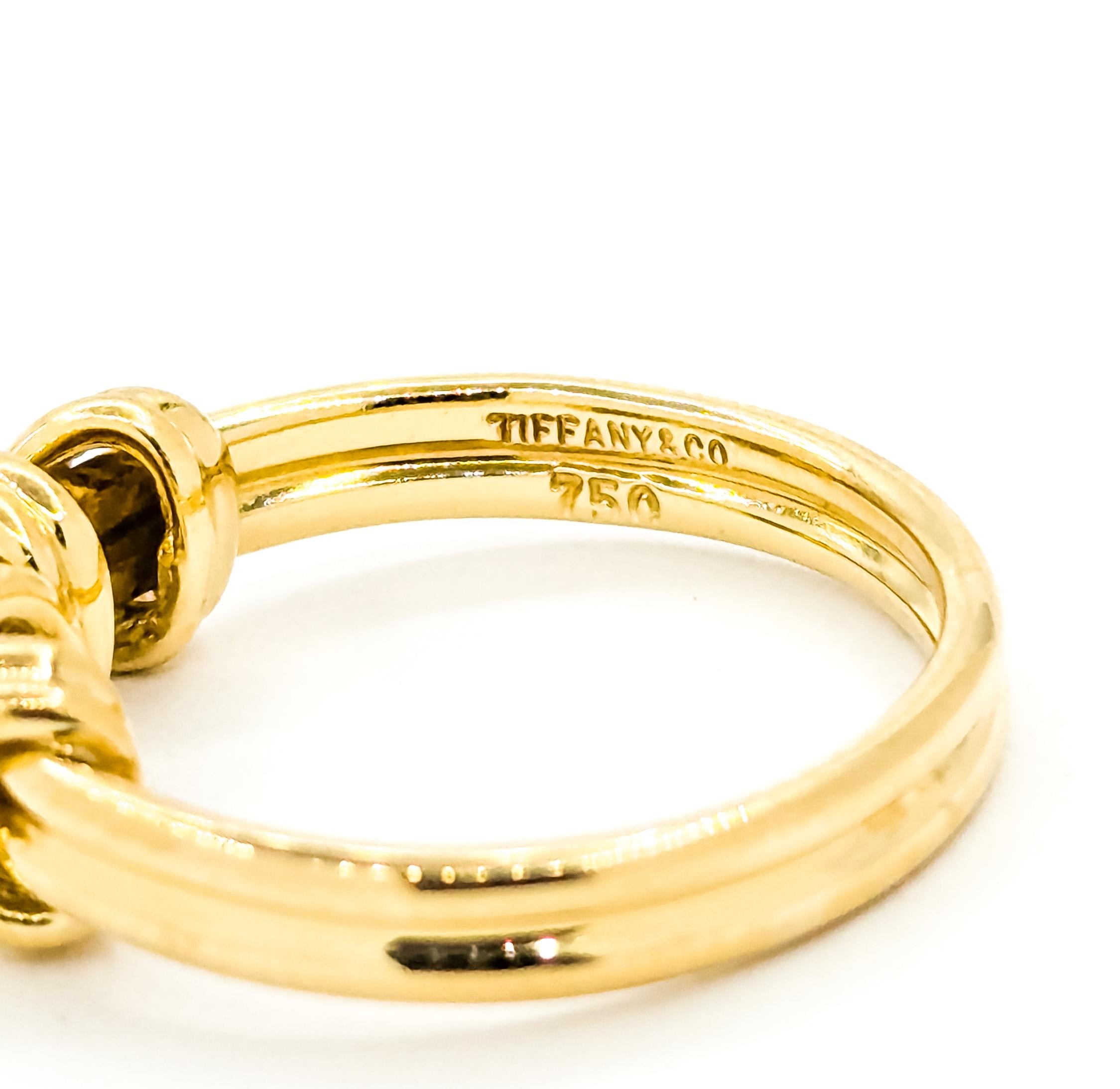 Classique Tiffany & Co. Bague nœud en or jaune 18k en vente 4