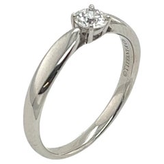Classic Tiffany & Co. Solitaire Diamond Ring in Platinum with a 0.22ct Diamond