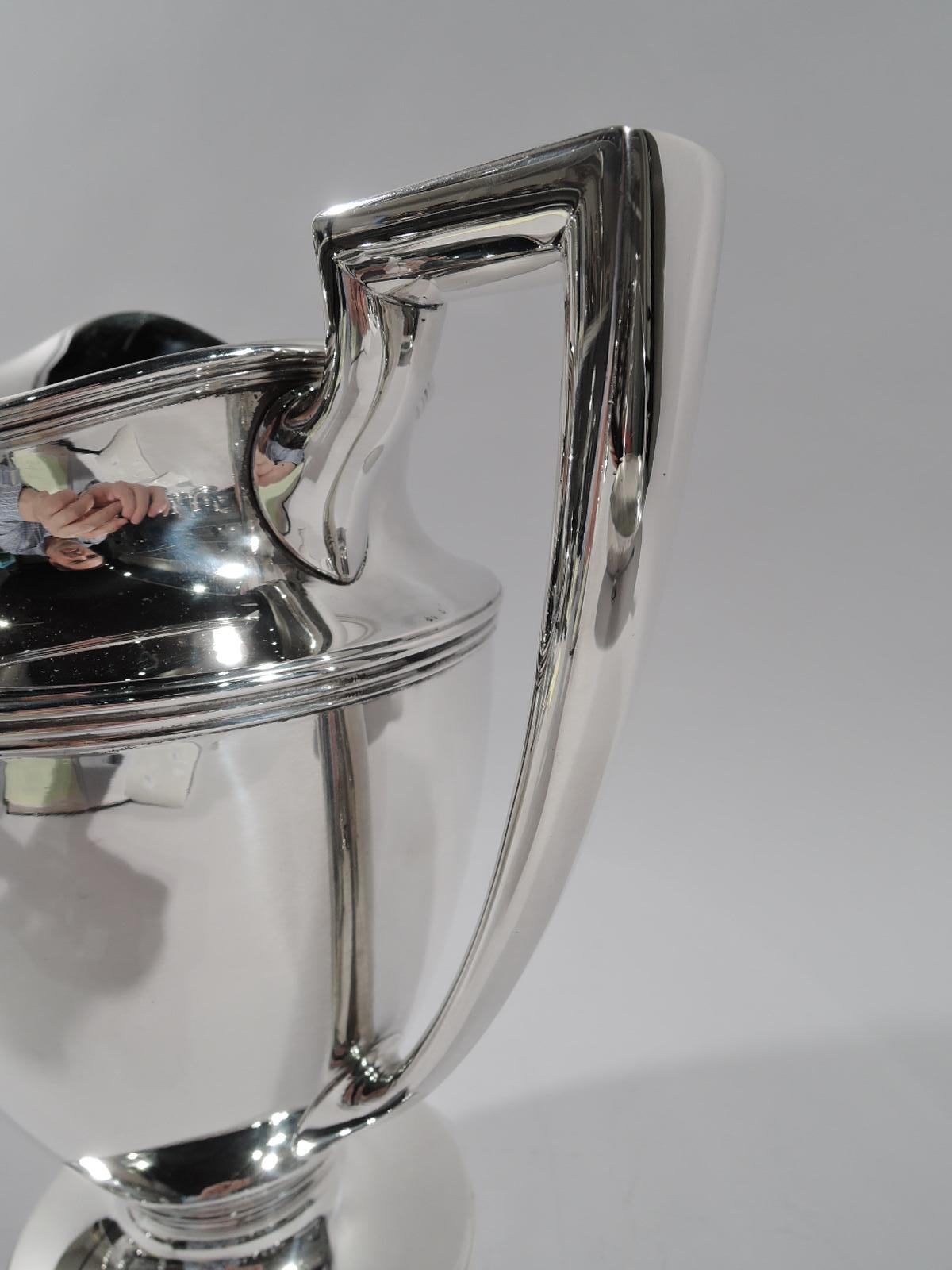 Classic Tiffany Sterling Silver Water Pitcher In Excellent Condition In New York, NY