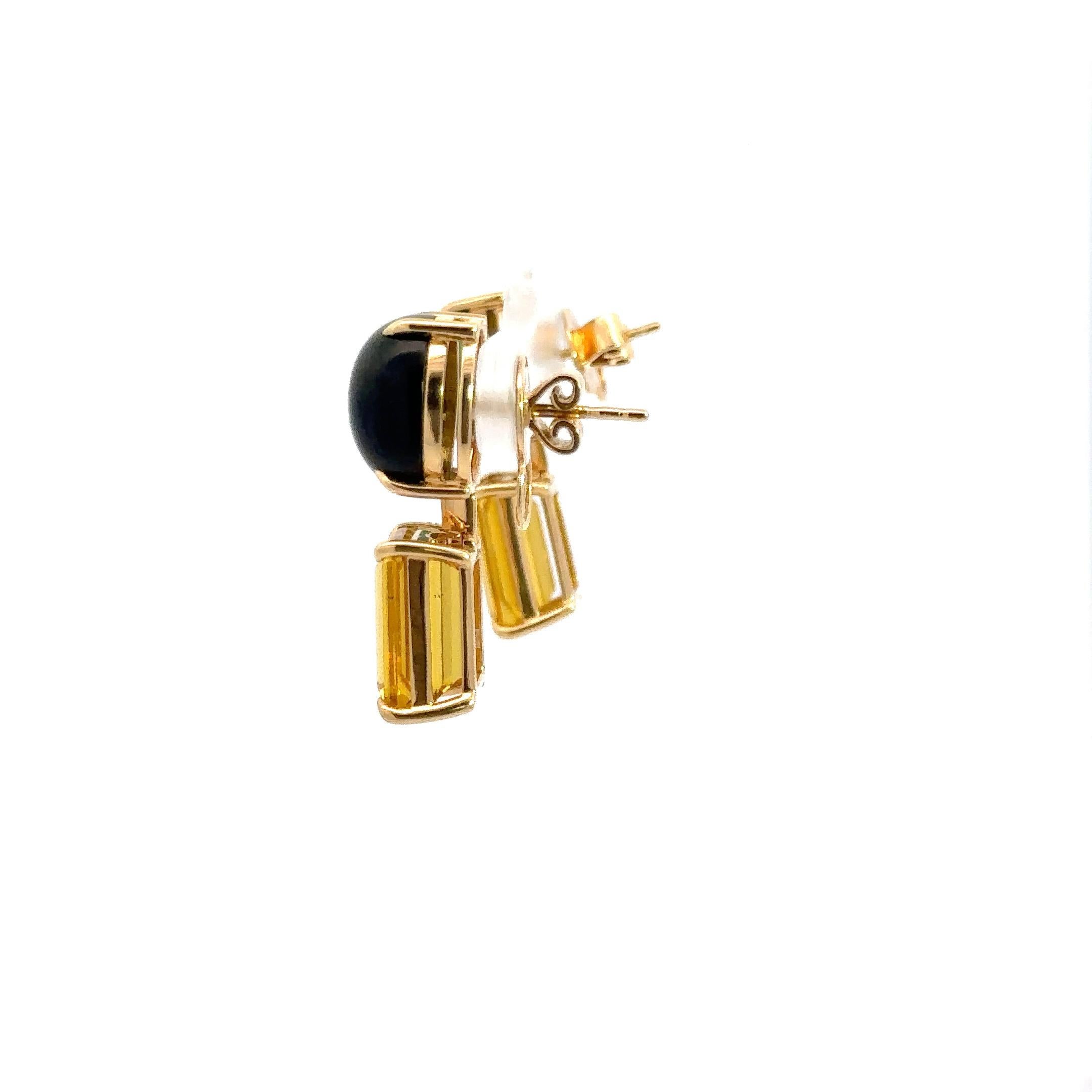 Classic Tourmaline Beryl 18K Yellow Gold Exclusive Earrings For Her For Sale 1