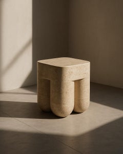Taburete grueso sin relleno Travertino Clásico by Etamorph