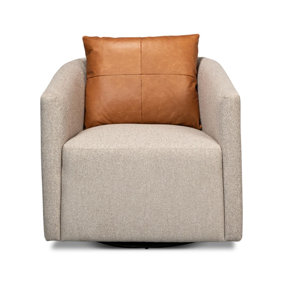 Mid-Century Modern Chaise pivotante Classic Tub en vente