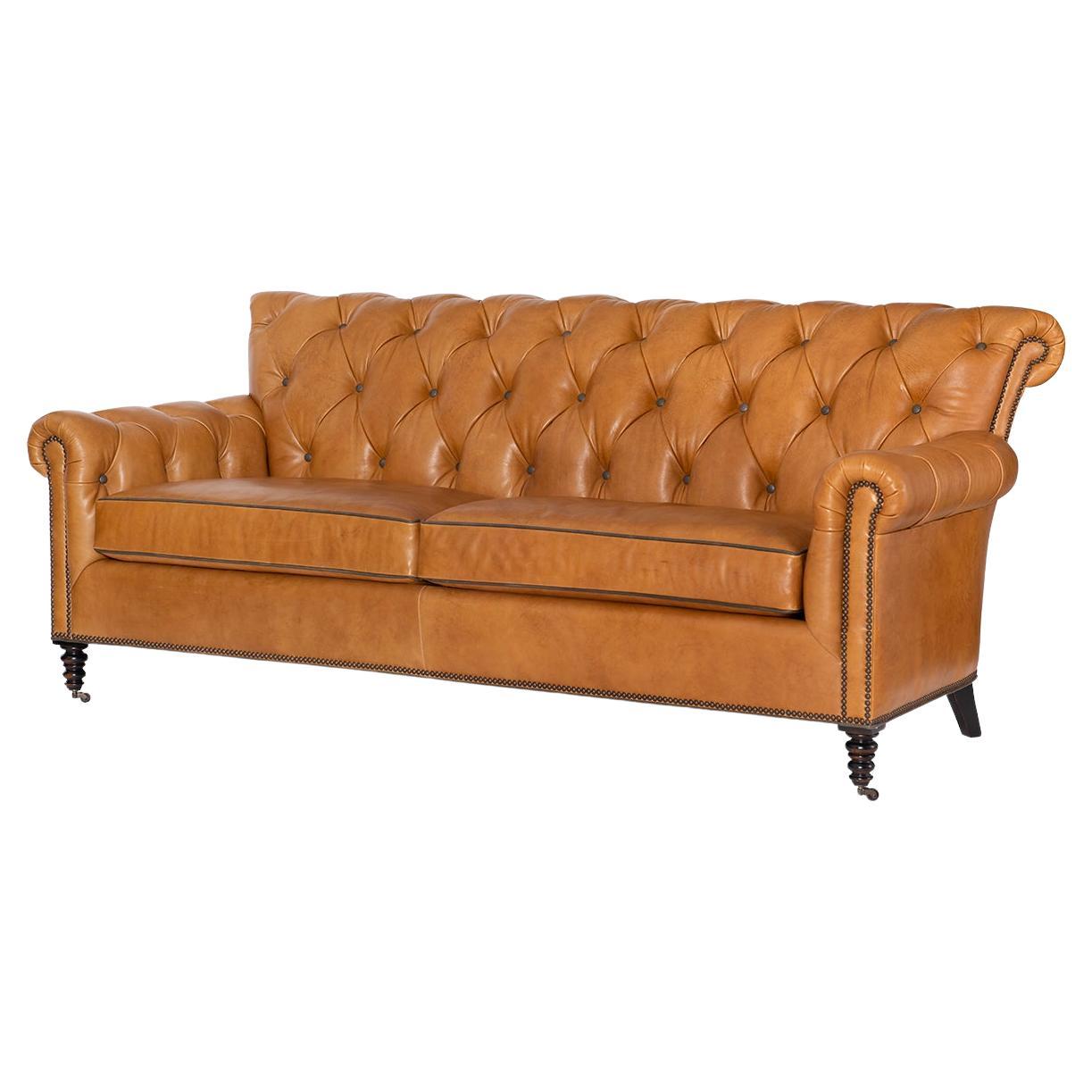 Classic Tufted 3 Seater Sofa For Sale