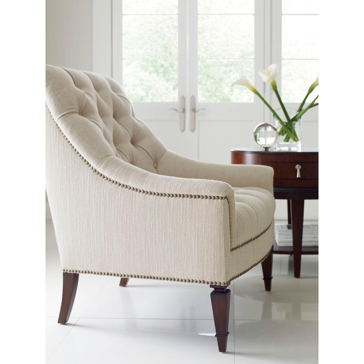 American Classical Classic Tufted Armchair For Sale