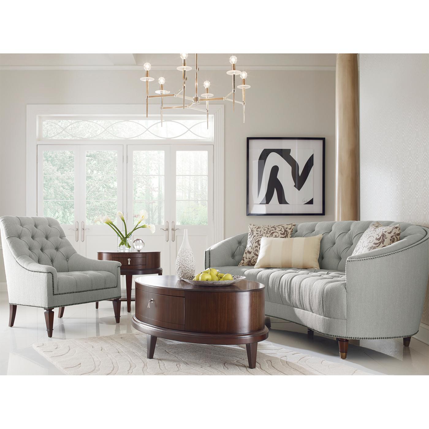 arched back sofa
