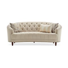 Classic Tufted Curved Back Sofa