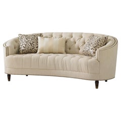 Classic Tufted Curved Back Sofa