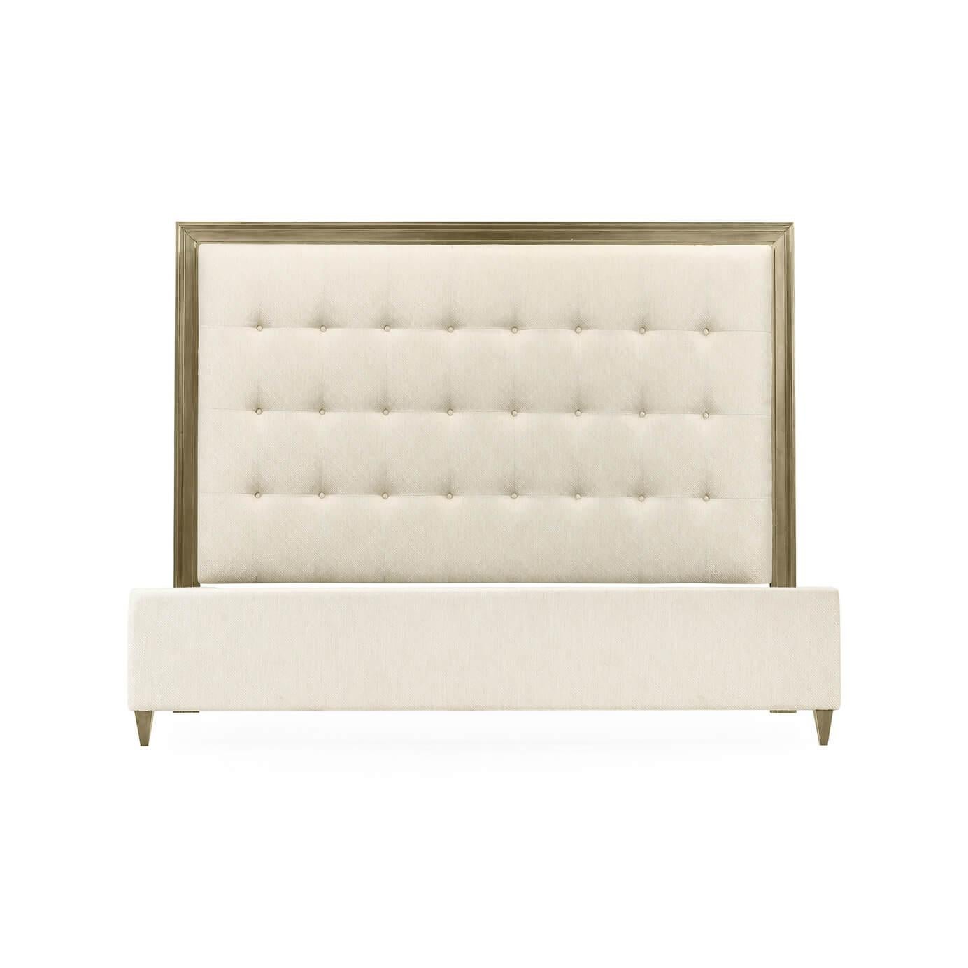 Classic Tufted King Size Bed at 1stDibs | king size tufted bed