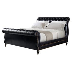 Classic Tufted Leather King Bett