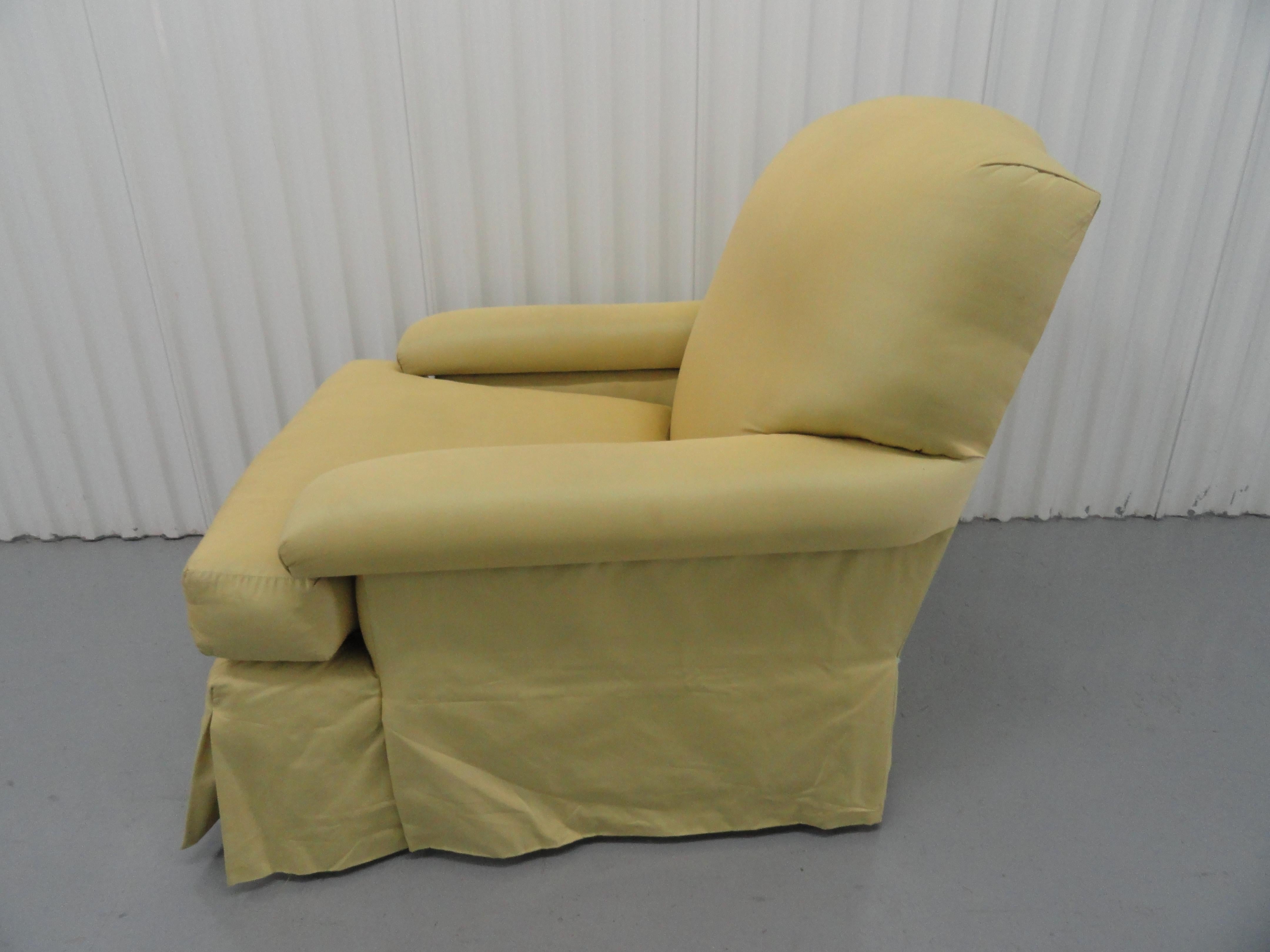 Late 20th Century Classic Upholstered Club Chair For Sale