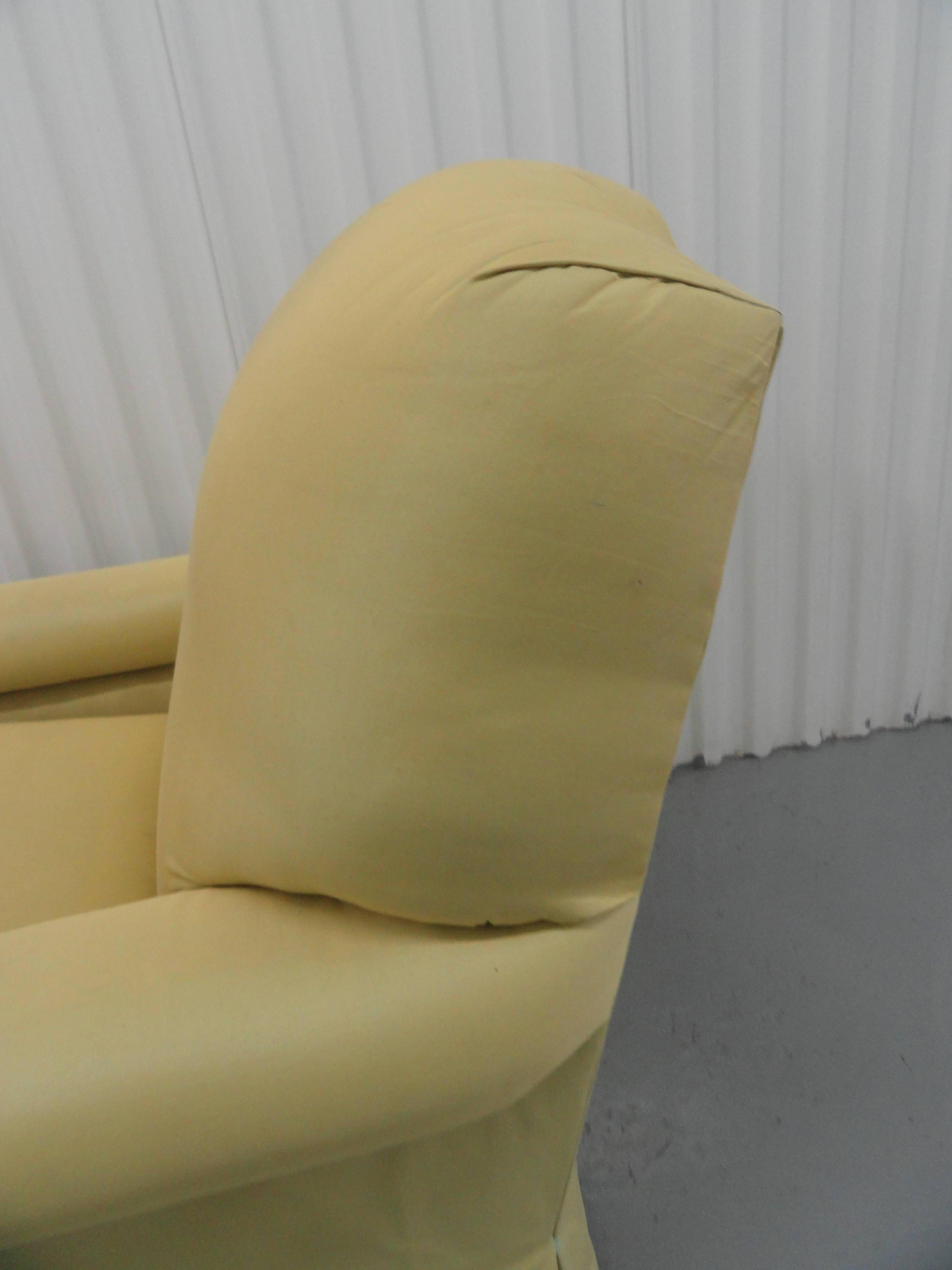 Classic Upholstered Club Chair For Sale 1